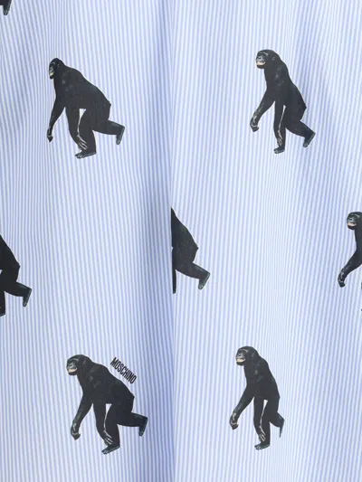 Moschino Graphic-print Shirt In Blue