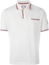 MONCLER STRIPED TRIM POLO SHIRT,83143008453711320959