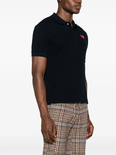 Comme Des Garçons Play Man Polo Shirt Black Size S Cotton
