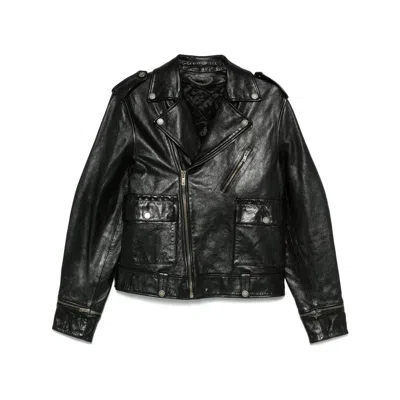 Shop Golden Goose Outerwears In Black