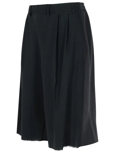Mm6 Maison Margiela Wool Bermuda Shorts Back Pocket