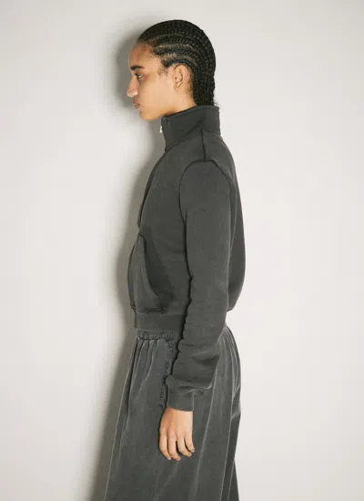 Alexander Wang Shadow Pocket Sweatershirt In Black