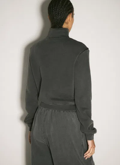 Alexander Wang Shadow Pocket Sweatershirt In Black