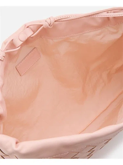 Bottega Veneta Medium Dustbag Intrecciato Leather Shoulder Bag In Pink