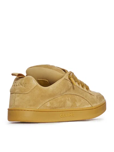 Celine Laced Sneakers In Brown