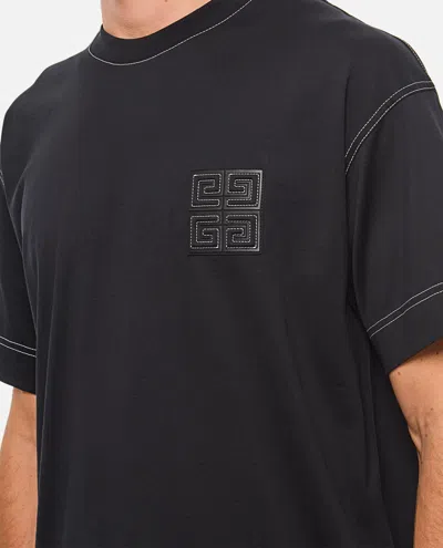 Givenchy 4g Patch Crewneck T-shirt In Black
