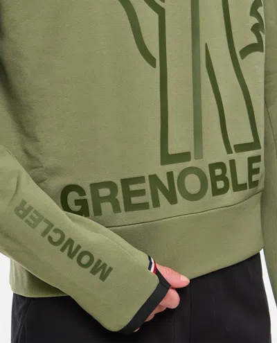 Moncler Grenoble Men Hoodie Sweatshirt In Green