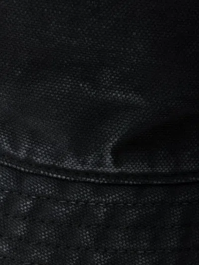 Prada Men Cotton Bucket Hat In Black