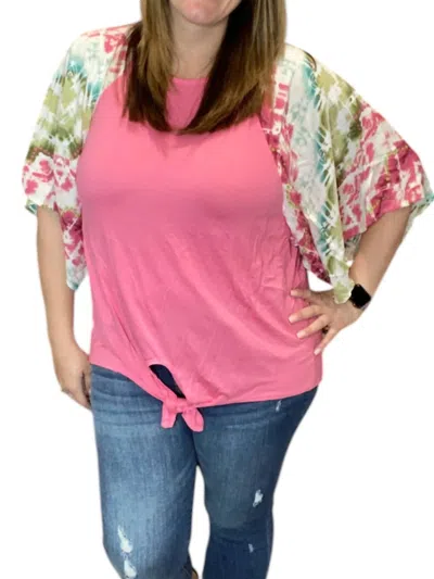 E. Luna Tie-dye Flyaway Tee In Pink In Pink