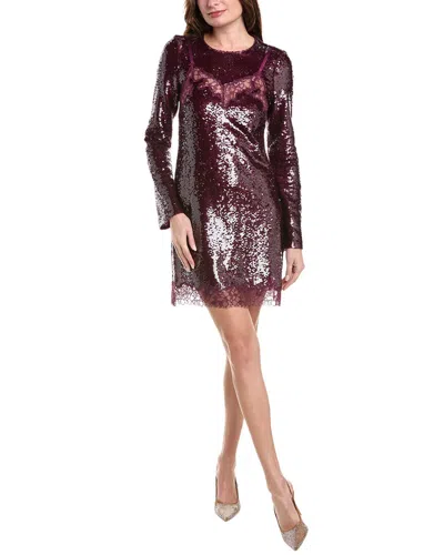Simkhai Mako Sequin Lace Mini Dress In Purple