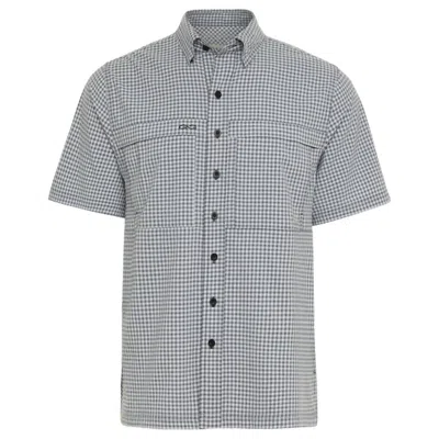 Gameguard Men's Tek Check Short Sleeve Shirt In White In White