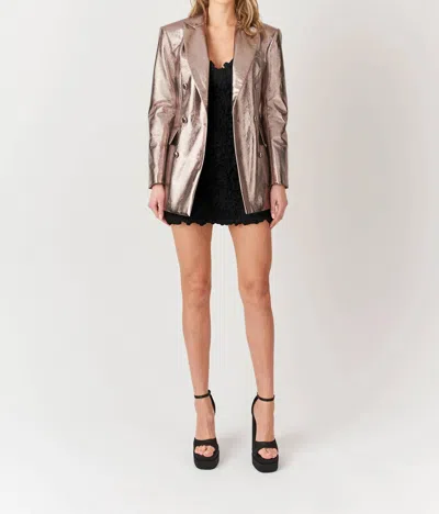 Amylynn Yasmine Blazer In Grey In Multi