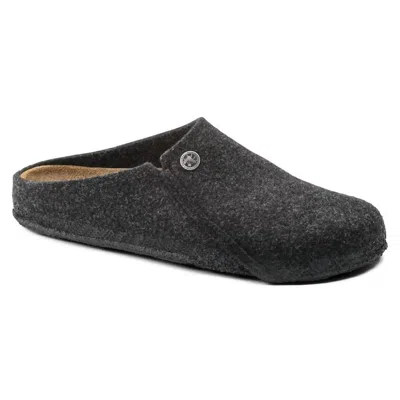 Birkenstock Zermatt Standard Wool Felt Unisex Clogs In Grey