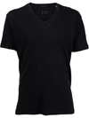 Atm Anthony Thomas Melillo Slim Fit V-neck Cotton T-shirt In Black