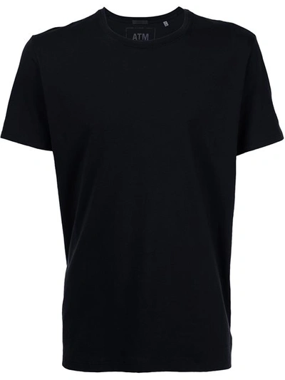 Atm Anthony Thomas Melillo Classic Crewneck Short-sleeve T-shirt In Black