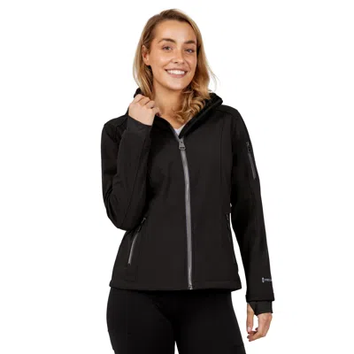 Free Country Women's Aeris Ii Super Softshell Jacket In Black