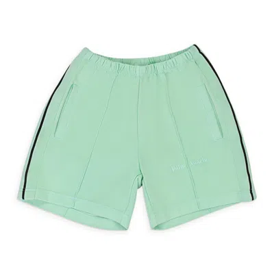 Palm Angels Mint Gd Track Shorts In Green