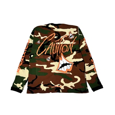 Chrome Hearts Matty Boy Caution Waffle L/s T-shirt Camo
