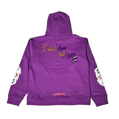 Chrome Hearts Matty Boy I Want More Not Less Hoodie Purple