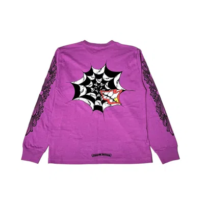 Chrome Hearts Matty Boy Spider Web L/s T-shirt Purple