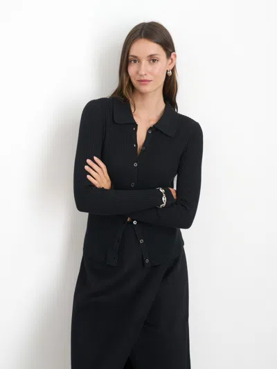 Alex Mill Jackie Polo In Black