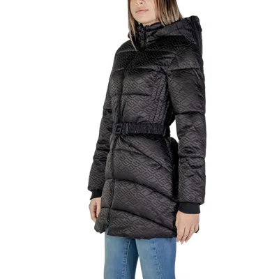 Guess Black Polyester Jackets & Coat In Black