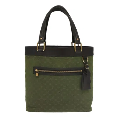 Pre-owned Louis Vuitton Lucille Khaki Canvas Tote Bag ()