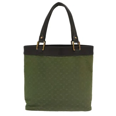 Pre-owned Louis Vuitton Lucille Khaki Canvas Tote Bag ()