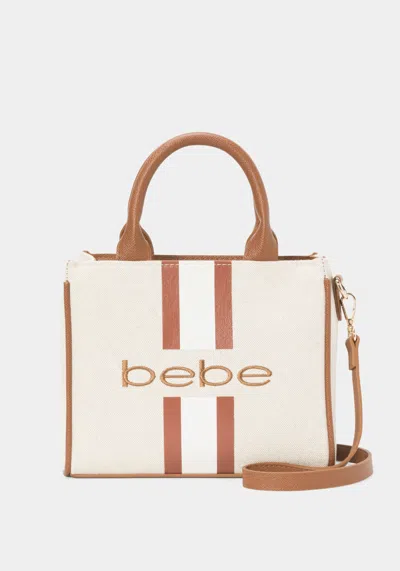 Bebe Paisley Mini Canvas Satchel In Caramel