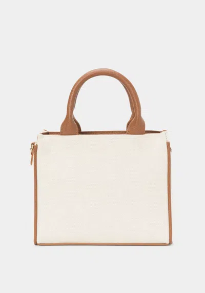 Bebe Paisley Mini Canvas Satchel In Caramel