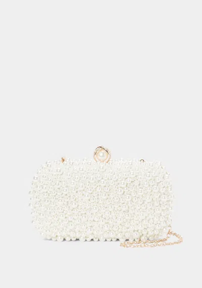 BEBE PEARL CLUTCH 