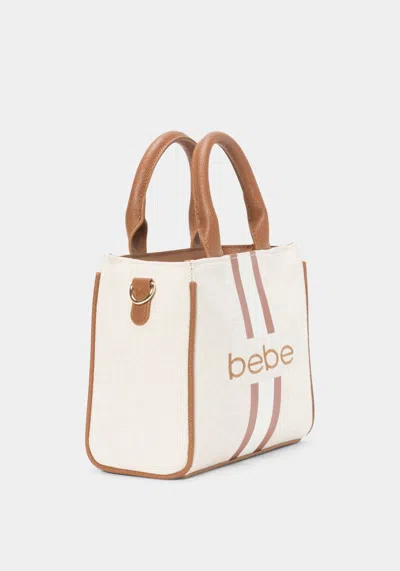 Bebe Paisley Mini Canvas Satchel In Caramel