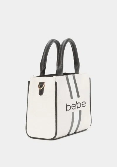 Bebe Paisley Mini Canvas Satchel In Black