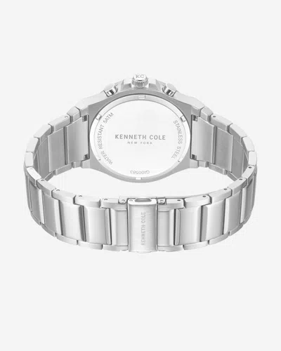 Kenneth Cole Classic Bracelet Watch With Date Disc In Silver