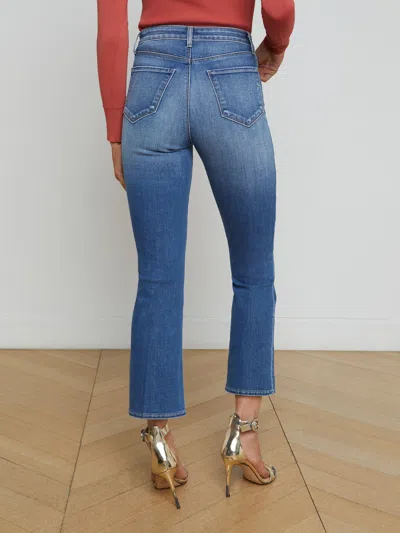 L Agence Mira Cropped Bootcut Jean In Hampton