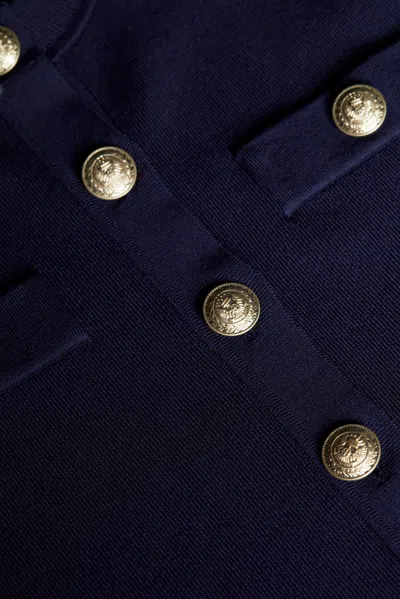 L Agence Milann Midi Snap Front Skirt In Midnight In Midnight/gold