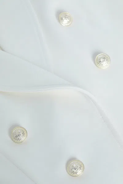 L Agence Wayne Open-front Blazer In Ivory