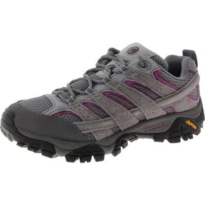 Merrell Moab 2 Womens Suede Arch Support Hiking Shoes In Grey