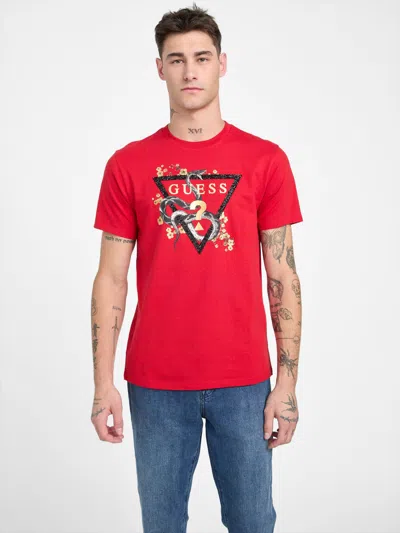 Guess Factory Slyde Crewneck Tee In Multi