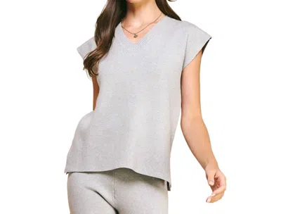 Pinch Straight Leg Sweater Pants In Grey In Grey