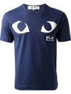 COMME DES GARÇONS PLAY eye print T-shirt,HANDWASH