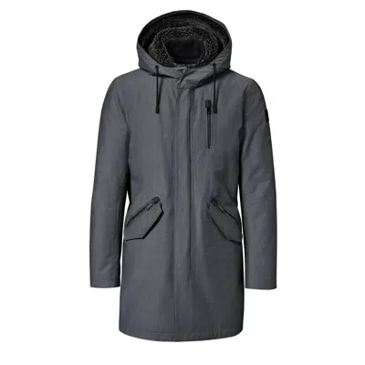 Porsche Design Men's D. Heather Grey-black Parka In Multi