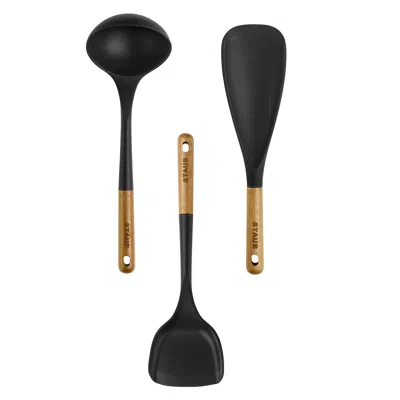 Staub Silicone With Wood Handle Cooking Utensil Sets