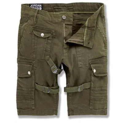 Jordan Craig Men's Cairo Cargo Shorts In Army Green In Multi