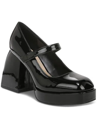 Bar Iii Nexie Womens Faux Leather Stretch Mary Jane Heels In Multi