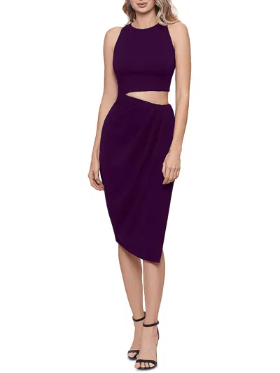 Aqua Womens Cut-out Knee-length Cocktail And Party Dress In Multi