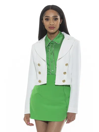 Alexia Admor Jesse Cropped Blazer In Multi