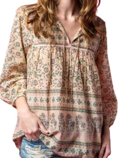 Fox In Gown Amalia Top In Nude In Multi