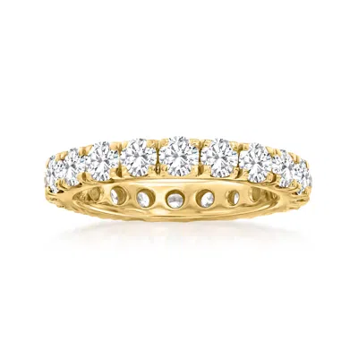 Ross-simons Diamond Eternity Band In 14kt Yellow Gold In White