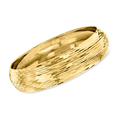 Ross-simons Italian Bangle Bracelet In 14kt Yellow Gold In Multi